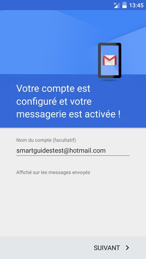 Donnez un nom à votre compte et sélectionnez SUIVANT