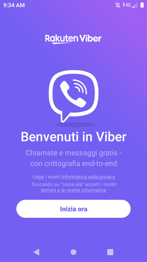 L'app è pronta per l'uso