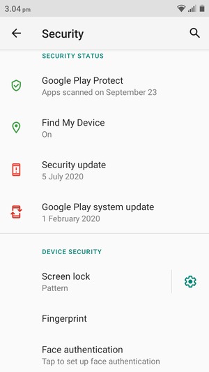 Your phone is now secure with a screen lock