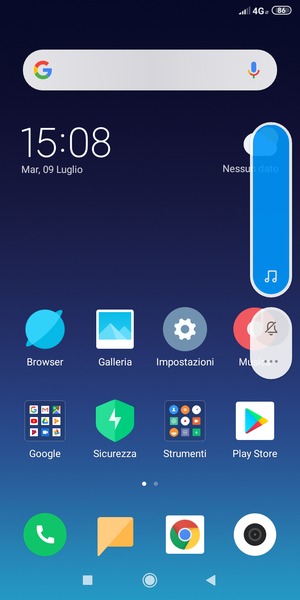 Continua a premere per abbassare il volume fino al livello desiderato