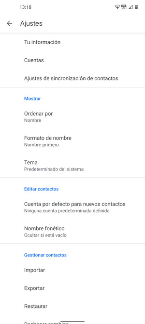 Desplácese y seleccione Importar