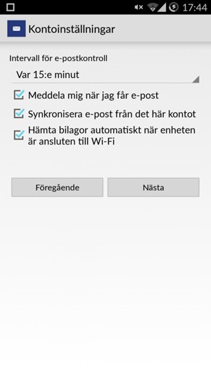 Välj Nästa