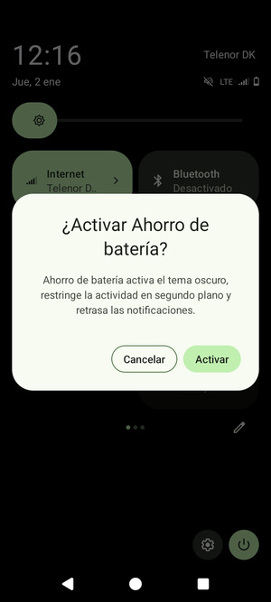 Seleccione Activar