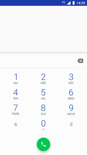 Premi e tieni premuto il numero 1