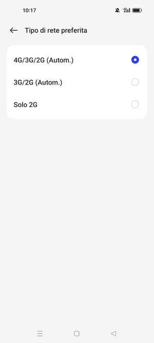 Seleziona la tua opzione preferita