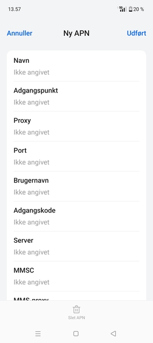Indtast MMS-oplysninger