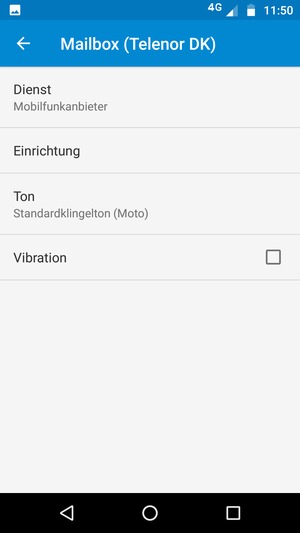 Wählen Sie Einrichtung