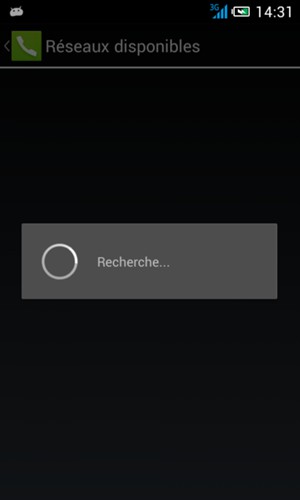 Veuillez attendre la fin de la recherche