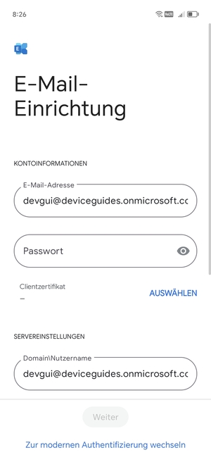 Geben Sie Ihr Passwort ein