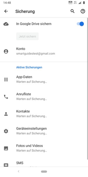 Wählen Sie Konto