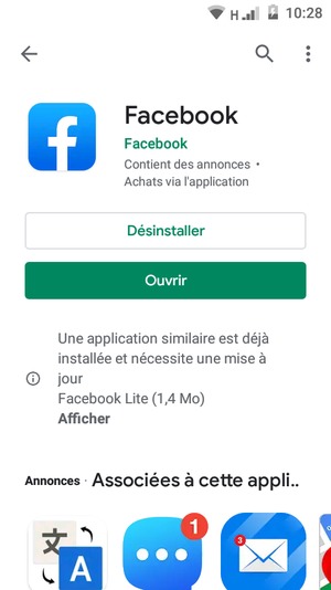 Sélectionnez Ouvrir