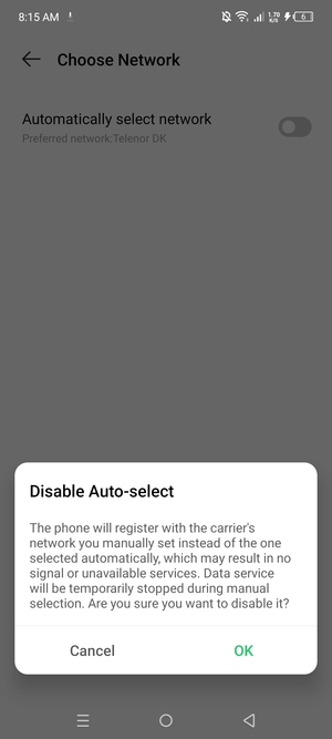 Select OK