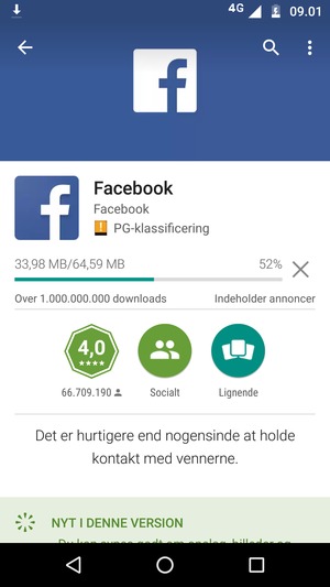 Afvent at installeringen er afsluttet