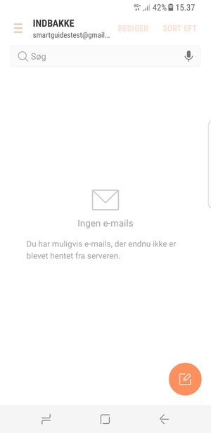 Din Gmail er klar til brug