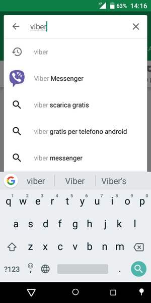 Inserisci il nome dell'app e seleziona Cerca
