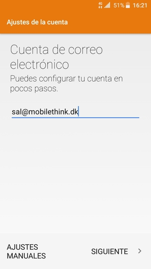 Introduzca su Dirección de correo electrónico y seleccione SIGUIENTE