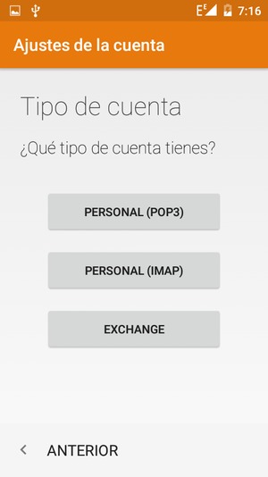 Seleccione EXCHANGE
