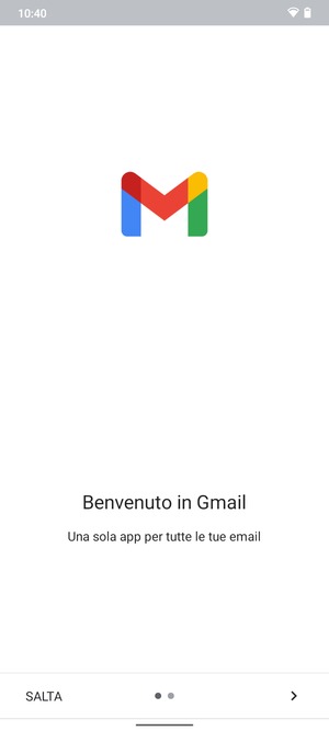 Seleziona AVANTI