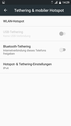 Wählen Sie WLAN-Hotspot