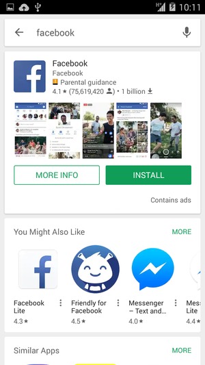 Select the app