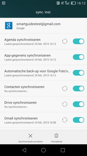 Uw contactpersonen van Google worden nu gesynchroniseerd met uw smartphone