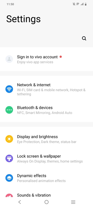 Select Network & internet