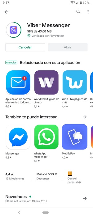 Espere a que el proceso de instalación finalice