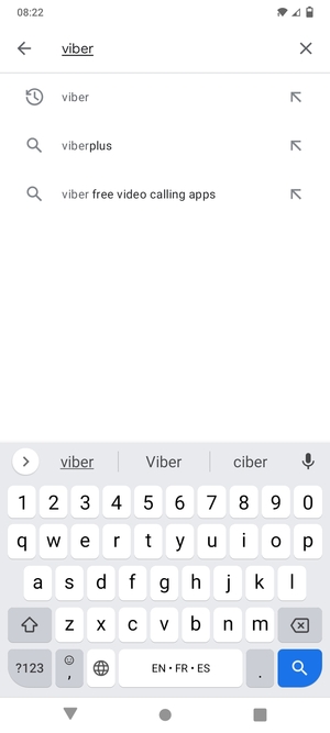 Enter the app name and select Search