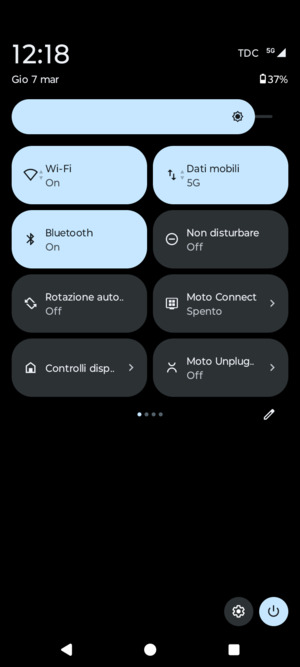 Disattiva Wi-Fi e Bluetooth