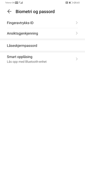 Velg Låseskjermpassord