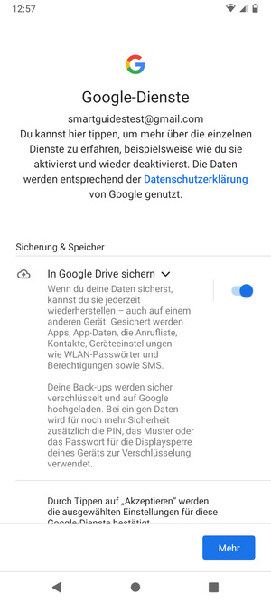 Wählen Sie Mehr