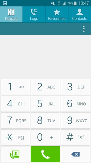 Press and hold the number 1
