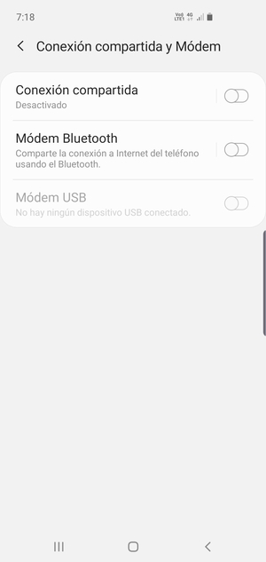 Seleccione Conexión compartida