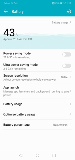 Turn on Power saving mode