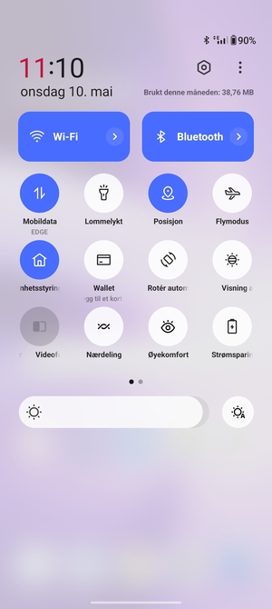 Slå av Wi-Fi og Bluetooth