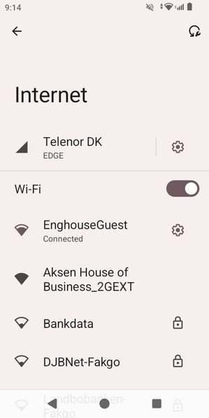 You are now connected to the Wi-Fi network