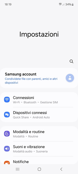 Seleziona Connessioni