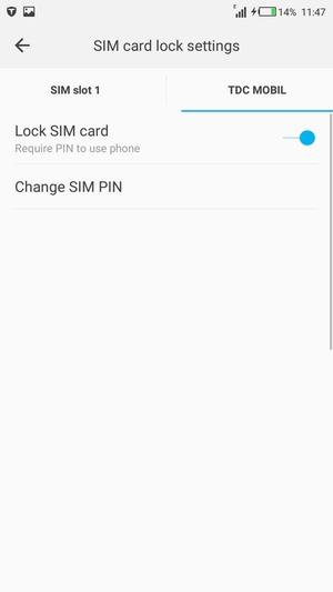 Select Public and select Change SIM PIN