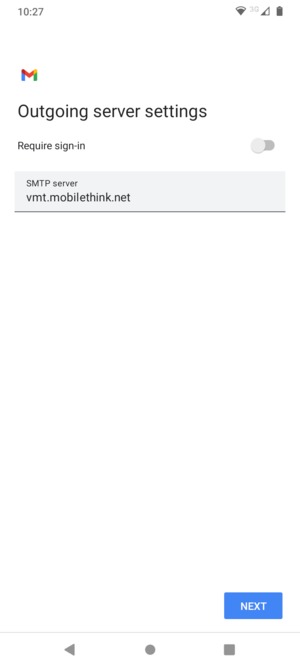 Turn off Require sign-in and select NEXT