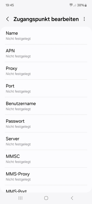 Geben Sie Internet-Informationen ein