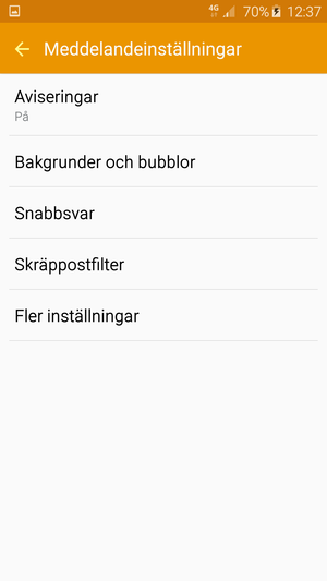 Välj Fler inställningar