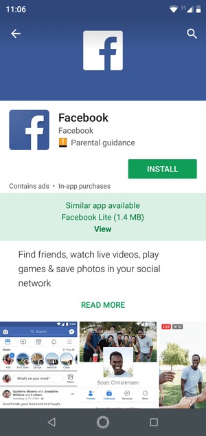 Select INSTALL