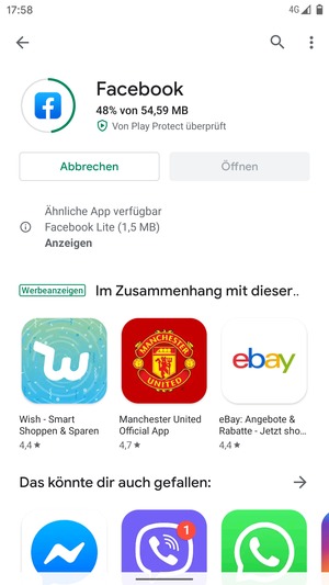 Warten Sie, bis der Installationsprozess  beendet ist