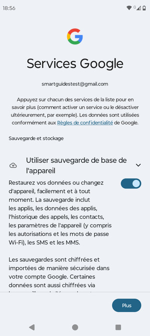 Sélectionnez Plus