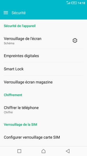 Votre téléphone est maintenant sécurisé par un écran de verrouillage