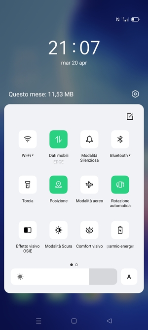 Disattiva Posizione