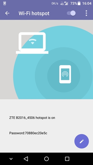 Uw telefoon is nu geïnstalleerd voor gebruik als modem