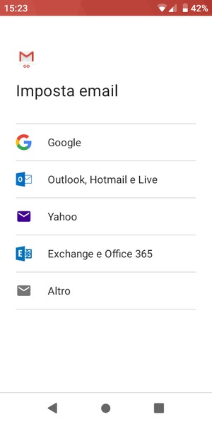 Seleziona Outlook, Hotmail e Live
