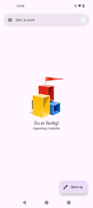 Kontoen er klar til bruk
