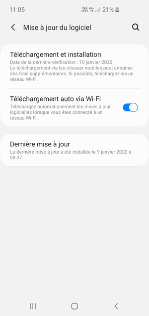 Sélectionnez Téléchargement et installation